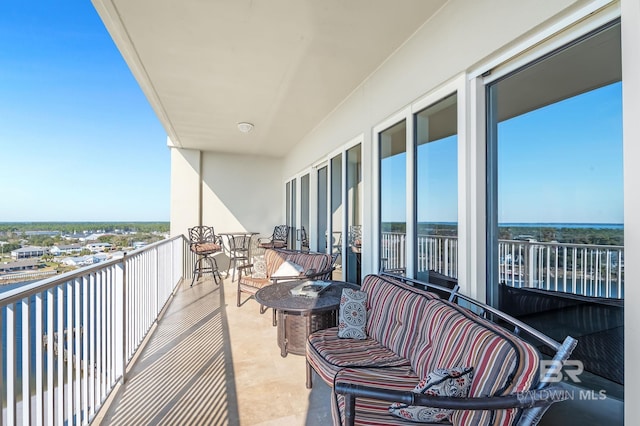 balcony with an outdoor living space