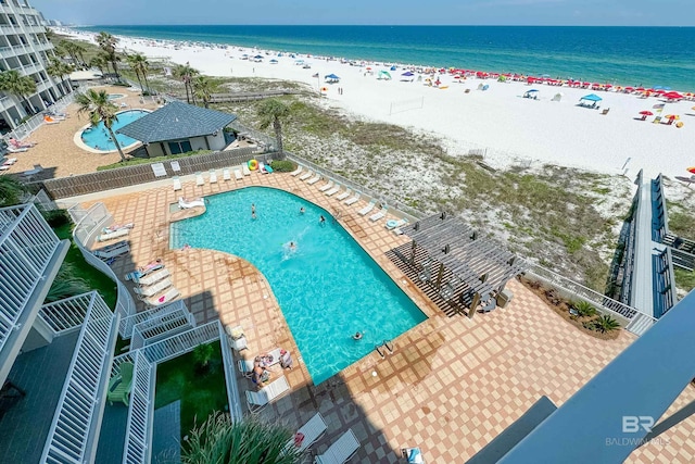 24720 Perdido Beach Blvd Unit 504, Orange Beach, AL 36561 - community pool featuring view of water and beach and fence