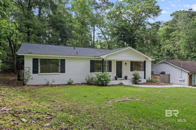 169 Buena Vista Dr, Daphne, AL 36526 - ranch-style home featuring covered porch, brick siding, and roof with shingles