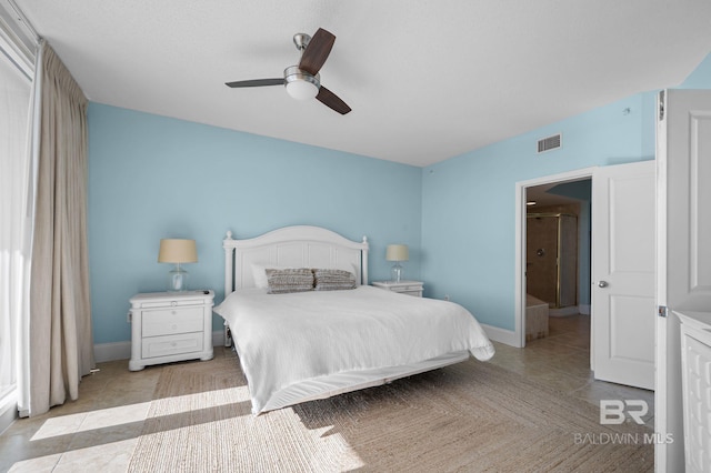 28103 Perdido Beach Blvd Unit B 516, Orange Beach, AL 36561 - bedroom with tile patterned floors and ceiling fan