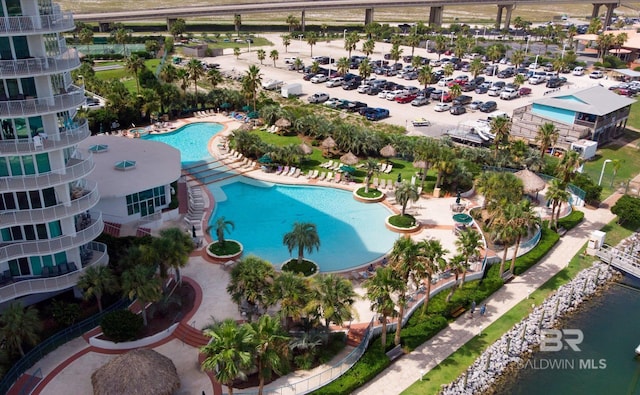 28103 Perdido Beach Blvd Unit B 516, Orange Beach, AL 36561 - aerial view of a pool