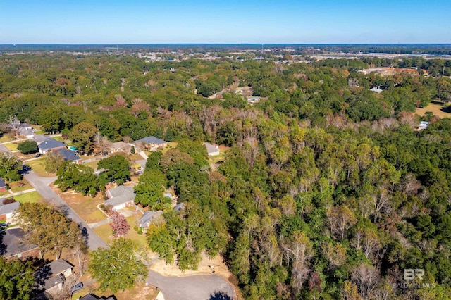 3340 Deer Track Dr, Semmes, AL 36575 - aerial view of property and surrounding area with a heavily wooded area