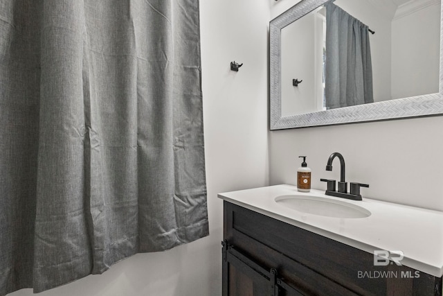 bathroom featuring vanity