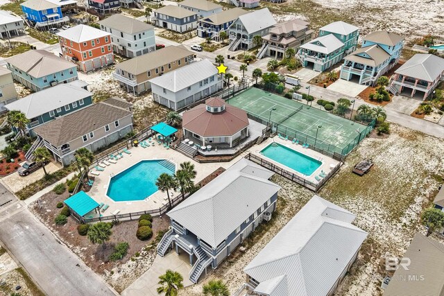 446 Harbor Light Cir, Gulf Shores, AL 36542 - aerial view of residential area featuring a pool