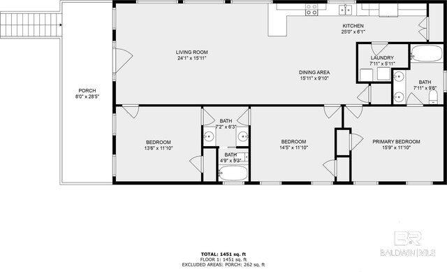 446 Harbor Light Cir, Gulf Shores, AL 36542 - room layout