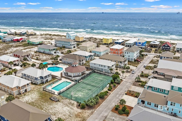 446 Harbor Light Cir, Gulf Shores, AL 36542 - aerial view of a pool and waterfront with a beach