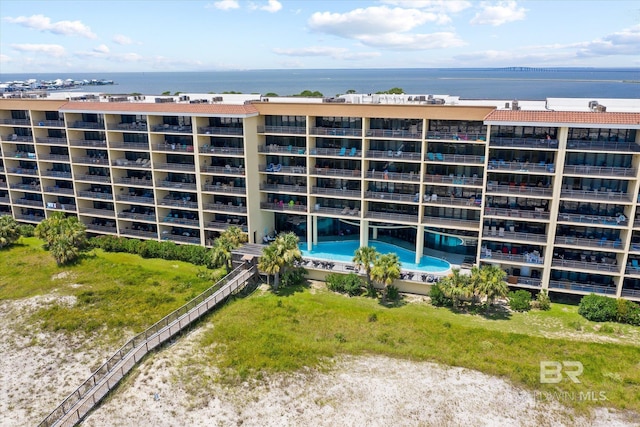 view of property featuring a water view