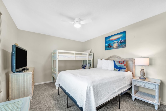 407 W Beach Blvd Unit 570, Gulf Shores, AL 36542 - carpeted bedroom with baseboards and ceiling fan