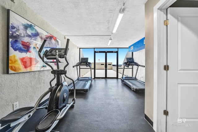 407 W Beach Blvd Unit 570, Gulf Shores, AL 36542 - exercise room with a wall of windows