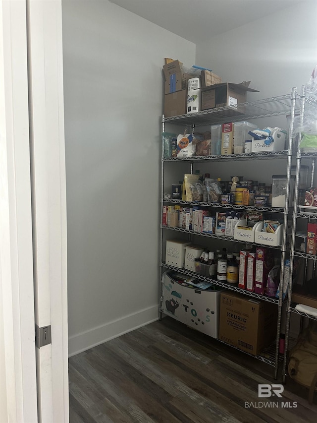 view of storage area