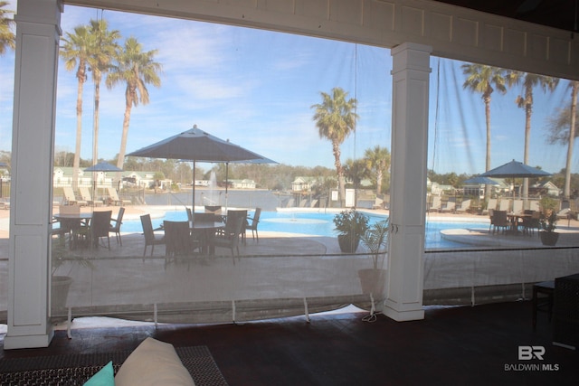 view of pool