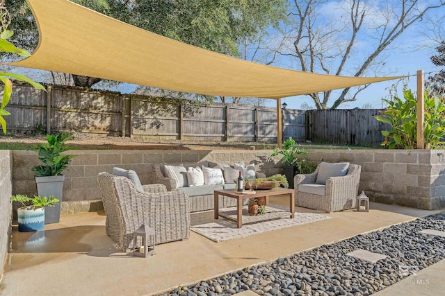 view of patio / terrace with outdoor lounge area