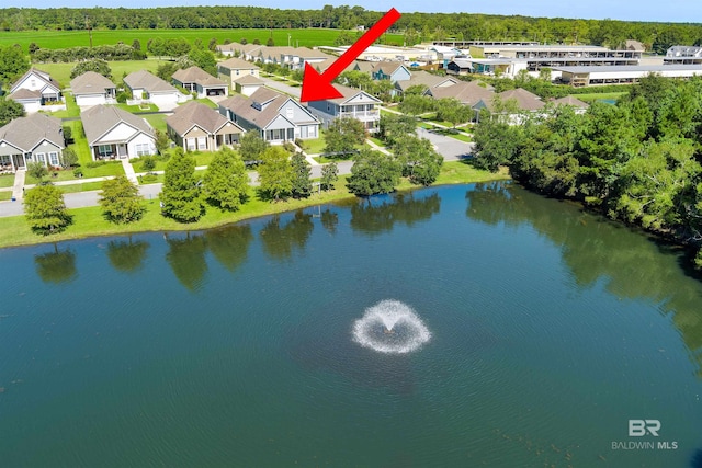 267 Galaxy St, Fairhope, AL 36532 - aerial view with a residential view and a water view