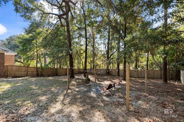 8814 N Dawes Lake Rd, Mobile, AL 36619 - view of yard with a fenced backyard