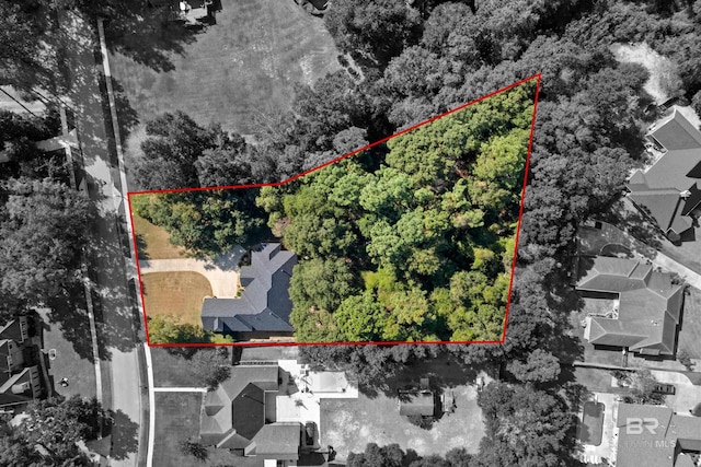 8814 N Dawes Lake Rd, Mobile, AL 36619 - bird's eye view with a residential view