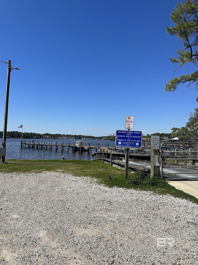 9312 Bay Pines Rd, Elberta, AL 36530 - view of community with a water view and a boat dock