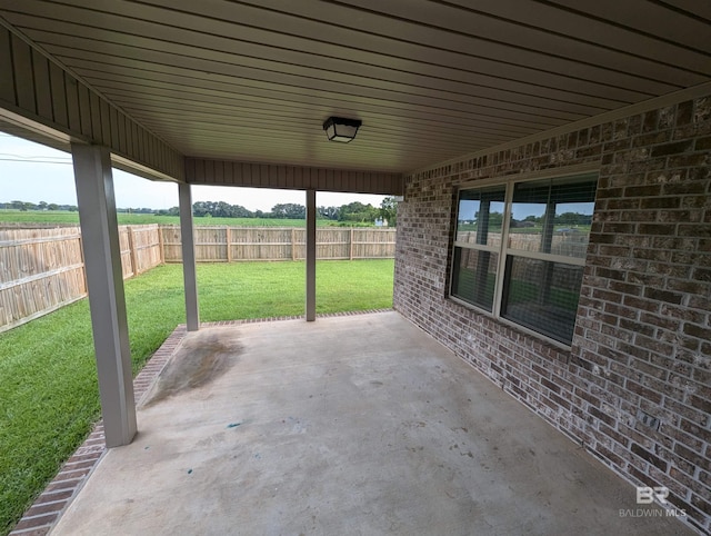 view of patio / terrace with fence