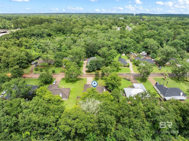 22091 Pecan Loop, Silverhill, AL 36576 - aerial overview of property's location with a heavily wooded area