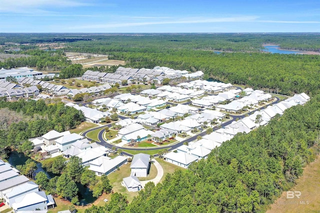 23901 Cypress Xing, Orange Beach, AL 36561 - drone / aerial view featuring a water view, a residential view, and a forest view