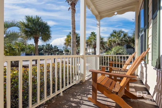 view of balcony