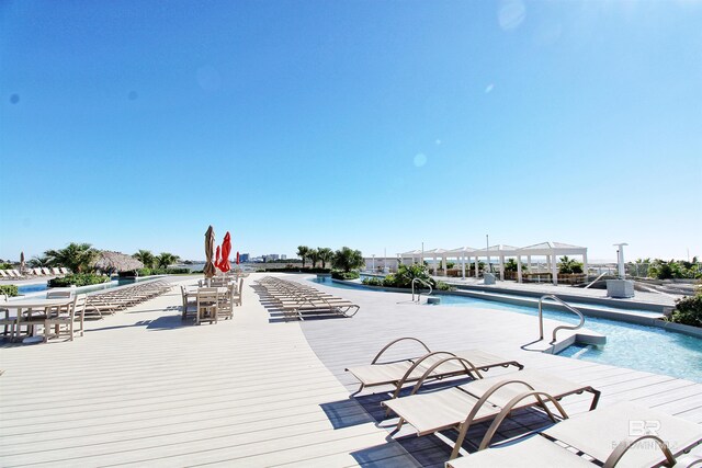 view of swimming pool