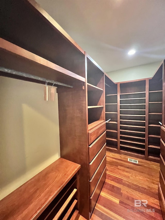 151 Mockingbird Ln, Atmore, AL 36502 - walk in closet with wood finished floors
