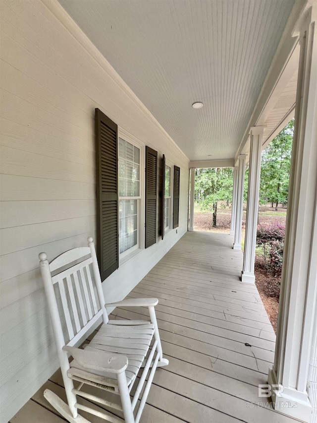 151 Mockingbird Ln, Atmore, AL 36502 - view of wooden porch