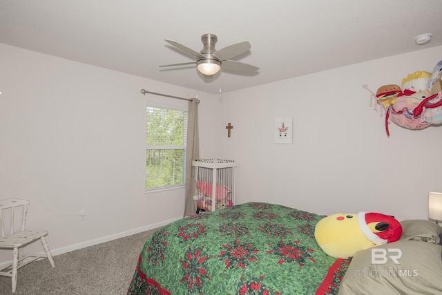 10909 Blacktail Loop, Pensacola, FL 32526 - carpeted bedroom featuring baseboards and ceiling fan