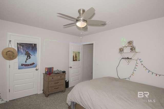 10909 Blacktail Loop, Pensacola, FL 32526 - bedroom with light carpet and a ceiling fan
