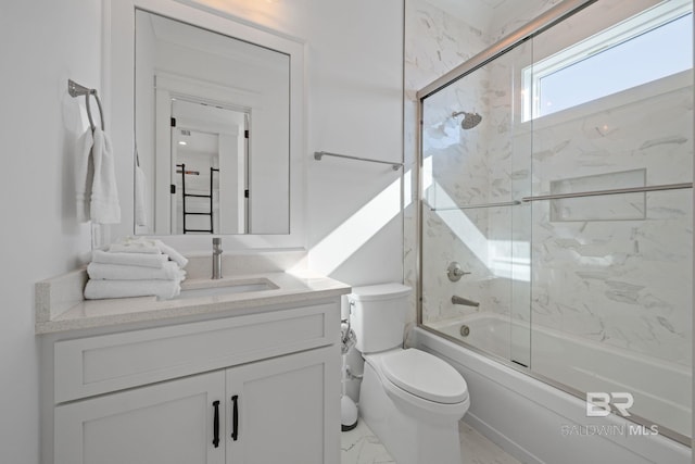 16761 Perdido Key Dr, Pensacola, FL 32507 - full bathroom with bath / shower combo with glass door, vanity, and toilet