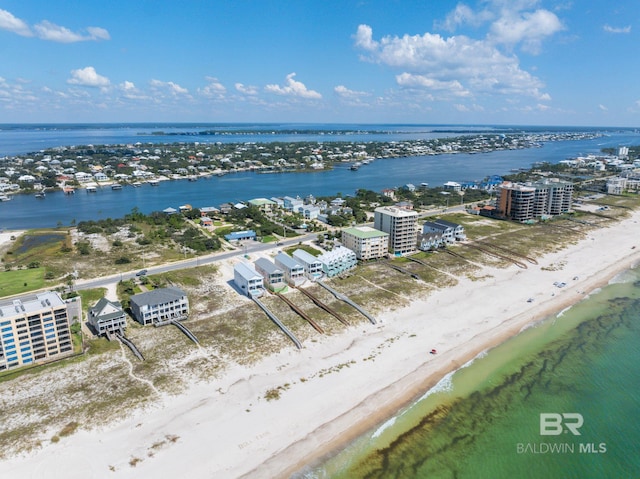 16761 Perdido Key Dr, Pensacola, FL 32507 - birds eye view of property with a beach view and a water view