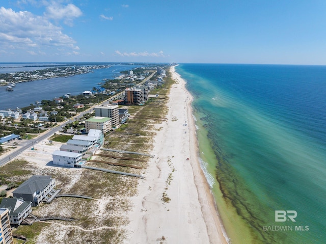16761 Perdido Key Dr, Pensacola, FL 32507 - bird's eye view with a water view and a beach view