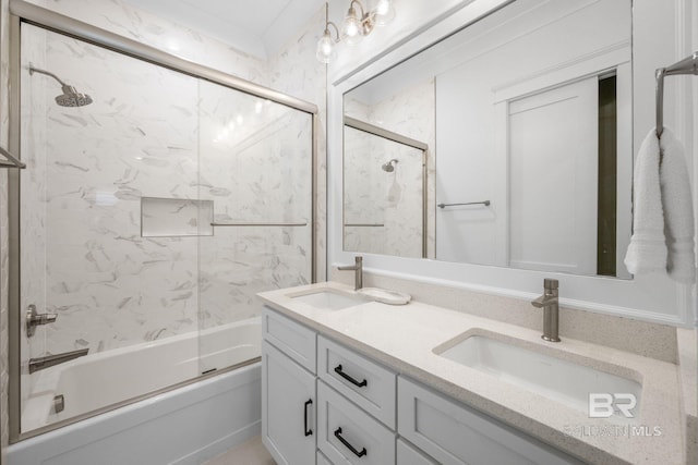 16761 Perdido Key Dr, Pensacola, FL 32507 - bathroom with enclosed tub / shower combo and vanity
