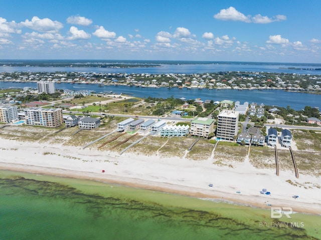 16761 Perdido Key Dr, Pensacola, FL 32507 - drone / aerial view with a view of the beach and a water view