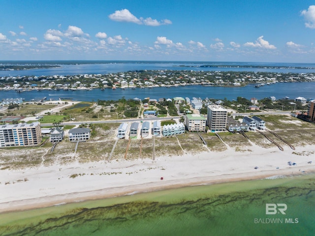 16761 Perdido Key Dr, Pensacola, FL 32507 - aerial view featuring a water view and a beach view