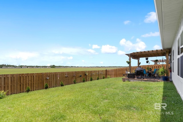 4175 Montague Dr, Gulf Shores, AL 36542 - fenced backyard with a patio area