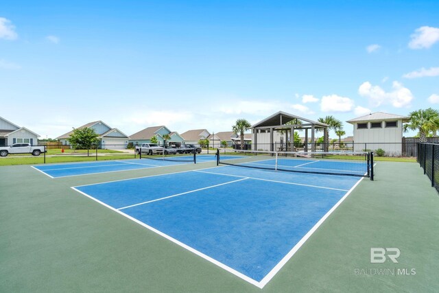 4175 Montague Dr, Gulf Shores, AL 36542 - view of tennis court with a residential view