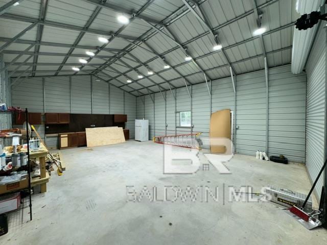 32807 N Pickens Ave, Lillian, AL 36549 - garage featuring metal wall