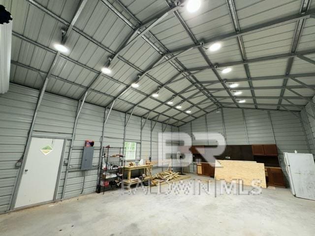 32807 N Pickens Ave, Lillian, AL 36549 - garage with metal wall