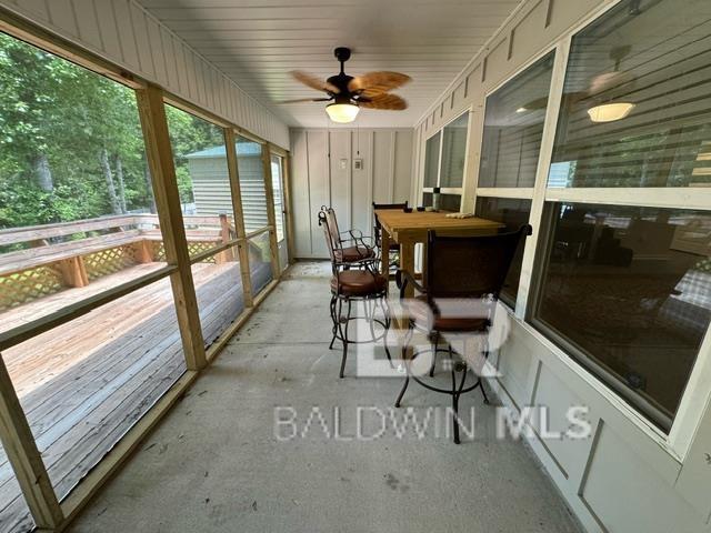 32807 N Pickens Ave, Lillian, AL 36549 - sunroom / solarium with a ceiling fan
