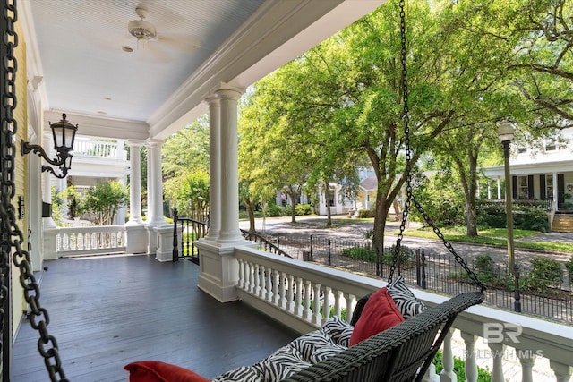 251 S Georgia Ave, Mobile, AL 36604 - wooden terrace featuring covered porch