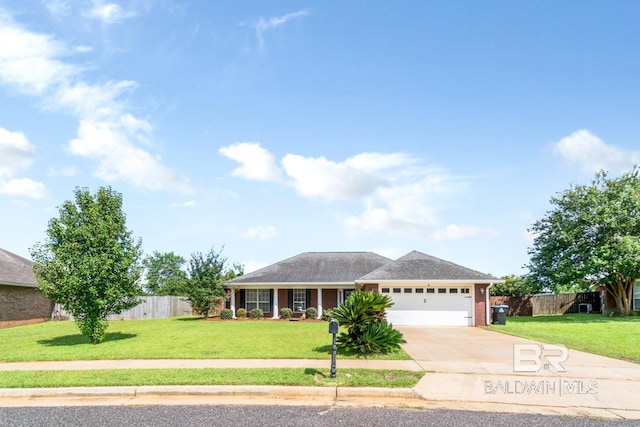10234 Scott Plantation Dr, Mobile, AL 36695 - ranch-style house featuring an attached garage, driveway, and brick siding