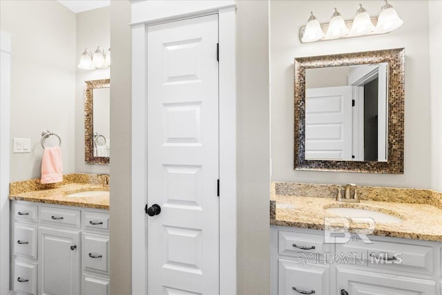 bathroom featuring vanity