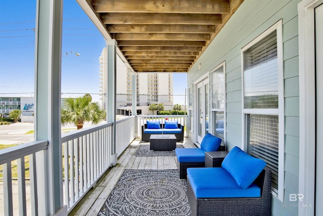 view of balcony