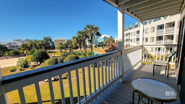 view of balcony