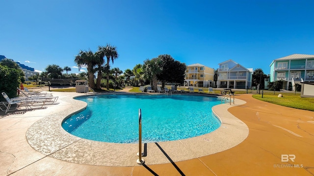 view of pool with a patio