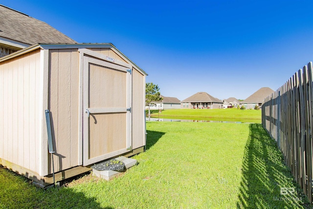 21105 Zinfandel Ln, Silverhill, AL 36576 - view of shed featuring a residential view and fence