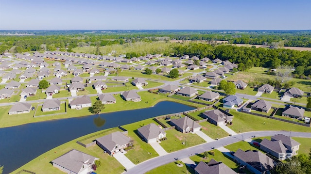 21105 Zinfandel Ln, Silverhill, AL 36576 - drone / aerial view featuring a water view and a residential view