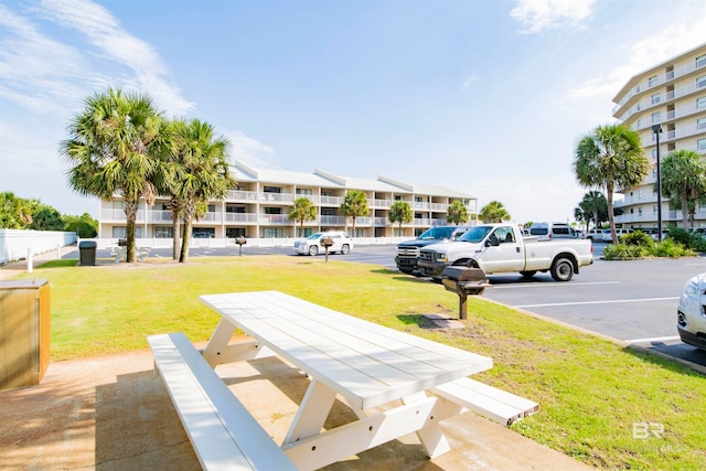 exterior space featuring a yard