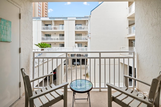 view of balcony